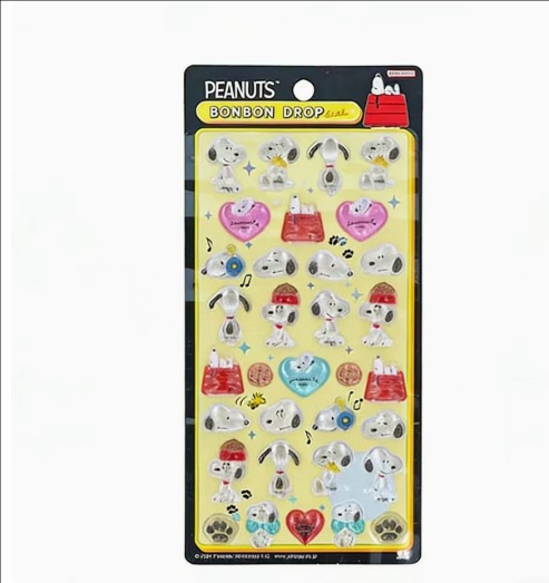 スヌーピー / PEANUTS / 3Dシール / 立体ステッカー / クリスタル / エンボス / スマホケース / DIY / かわいい