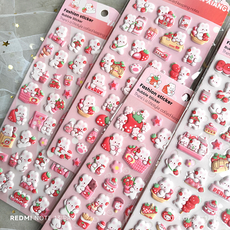 新作3Dシール手帳用貼り付け 立体 泡ステッカー 子供 DIY用 貼り付け 手芸用品 贈り物