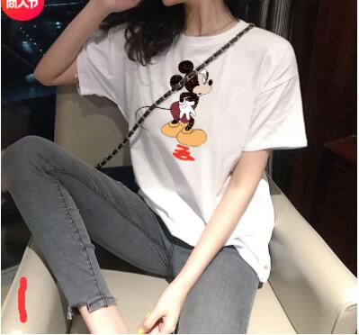 Tシャツ　　レディース　　ミッキー　　ファッション　　夏　　2022新作
