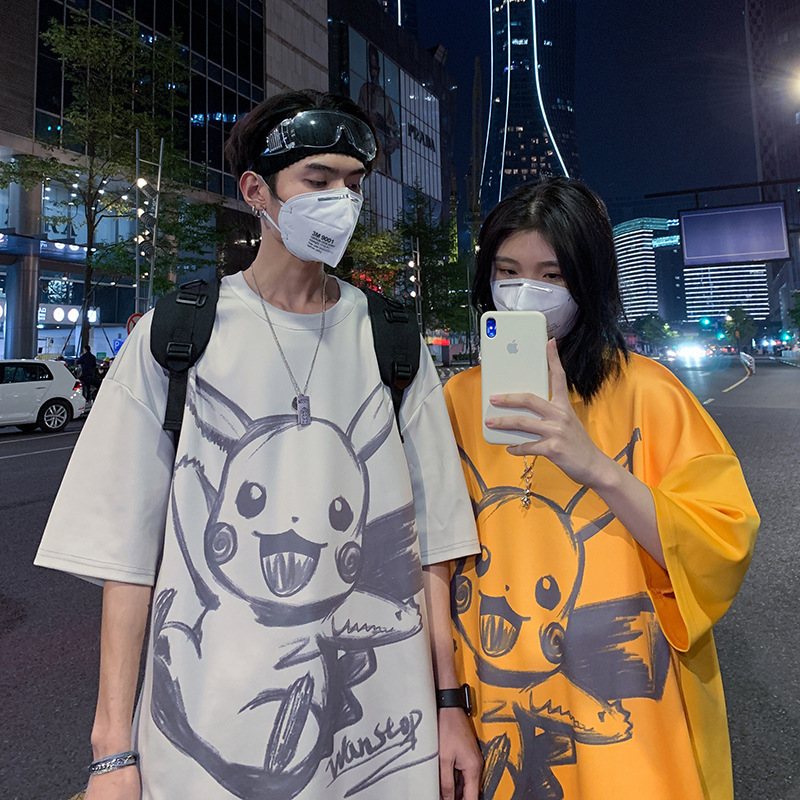 Tシャツ　　レディース　　ピカチュウ　　ファッション　　夏　　2022新作