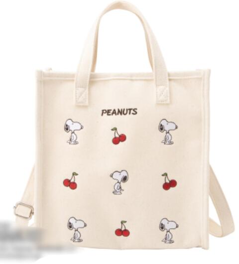 ハンドバッグ  ショルダーバッグ  大容量　便利　ファッション　スヌーピー　カートゥーン