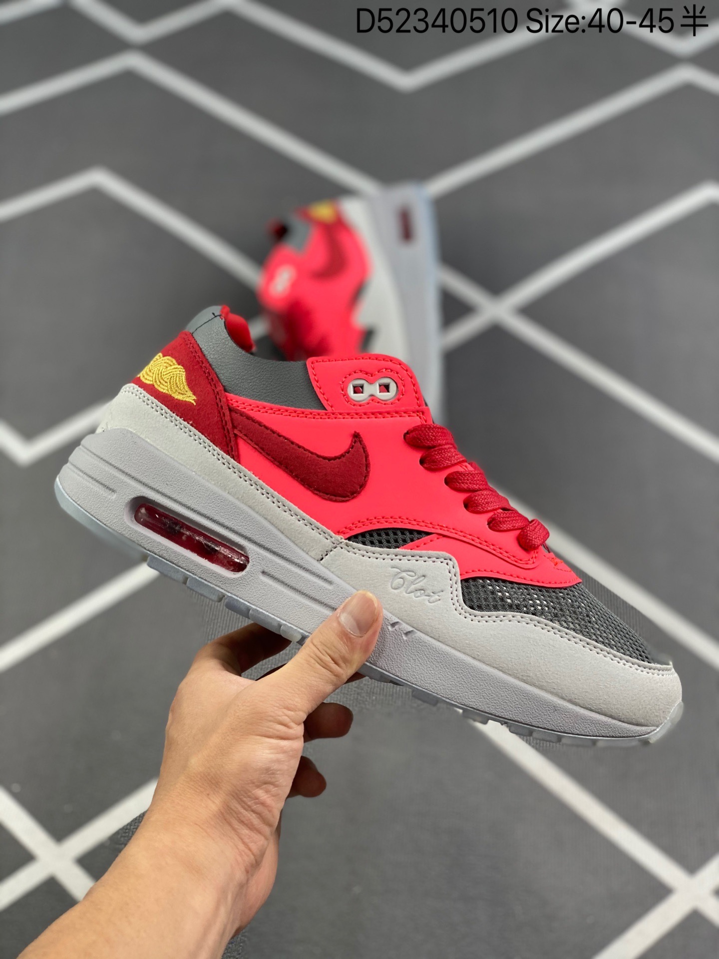 スニーカー   Clot x Nike Air Max1“Kiss of Death” 靴　ファッションシューズ   何でも似合う