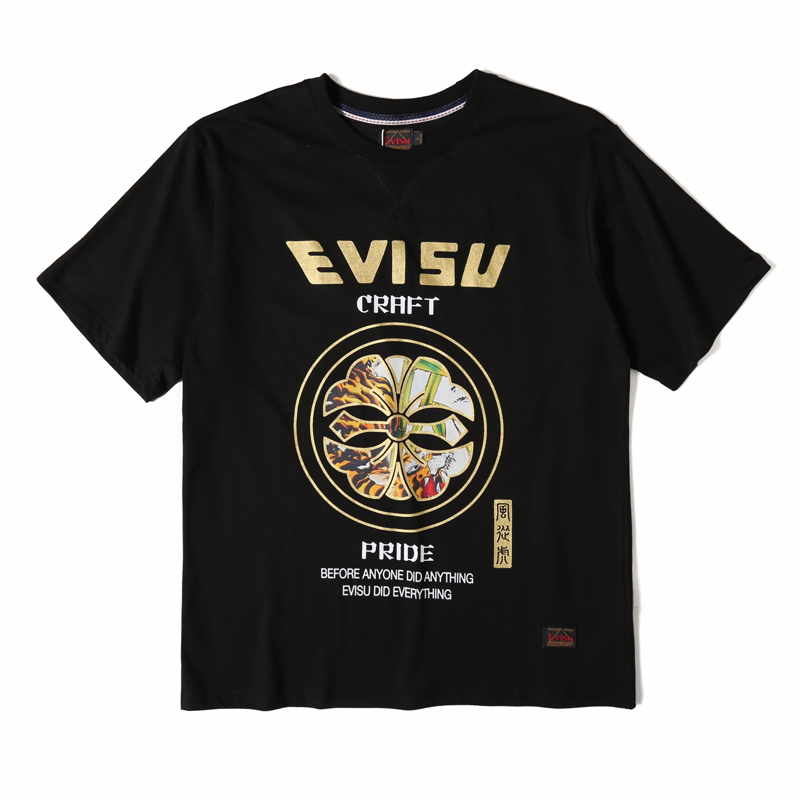 EVISU　メンズ/レディース　トップス　半袖　Tシャツ　夏着　2022新作　超人気Tシャツ　カップル　Ｍ-XXL