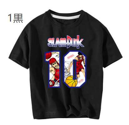 SLAM DUNK　Tシャツ　子供服　夏 　バスケットボール 　カジュアル　　スポーツ 　綿100％　100-150cm