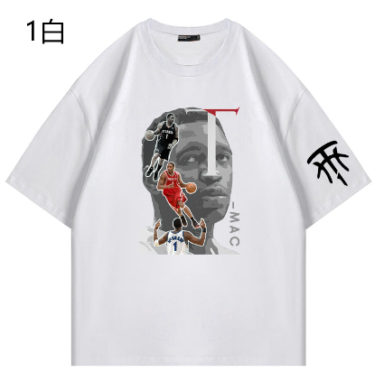 Tシャツ　夏 　バスケットボール 　カジュアル　　スポーツ 　綿100％　 XS-4XL