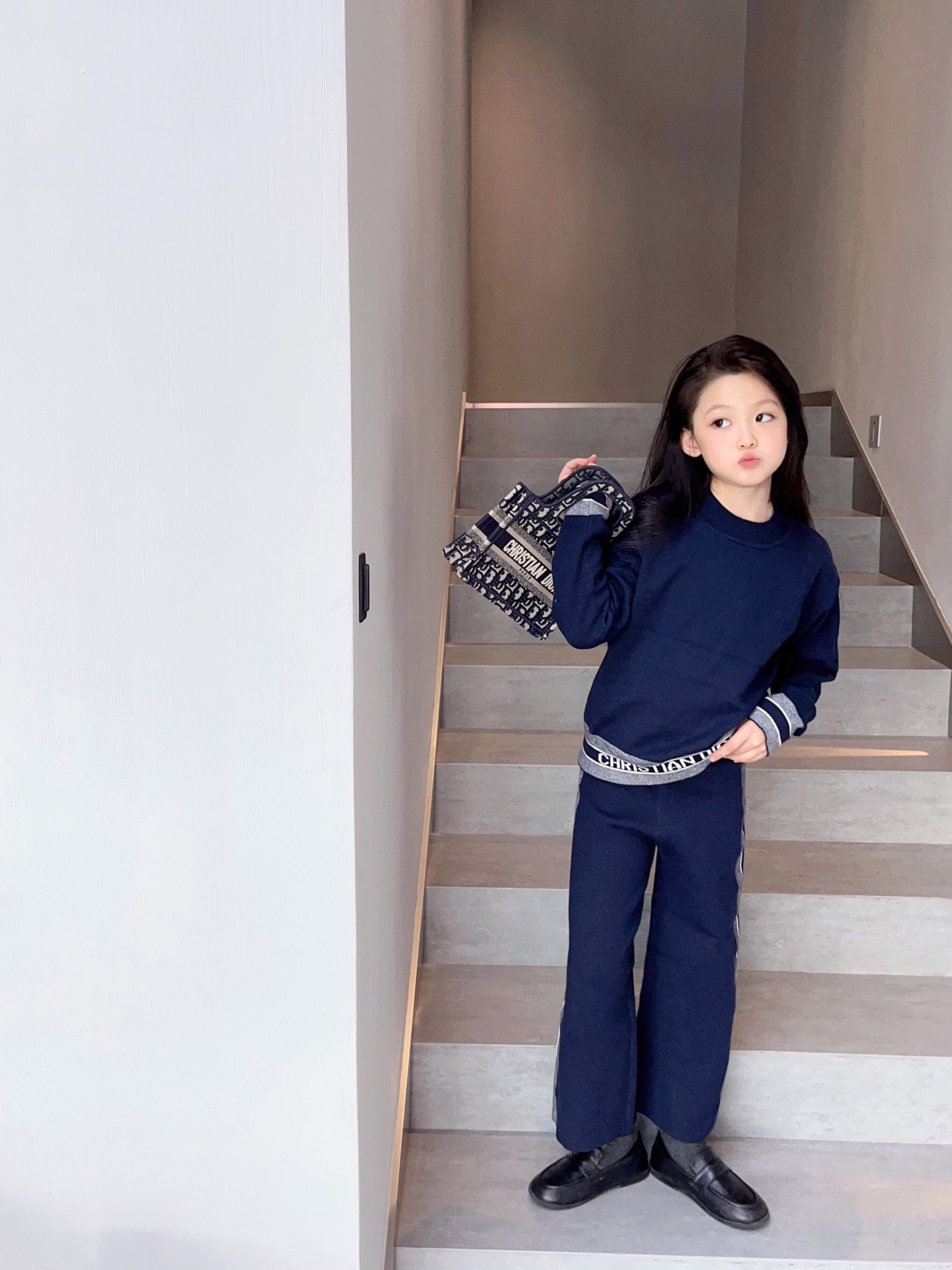 Dior ディオール 　子供服 　セットアップ　セーター+パンツ　秋冬　100-160cm