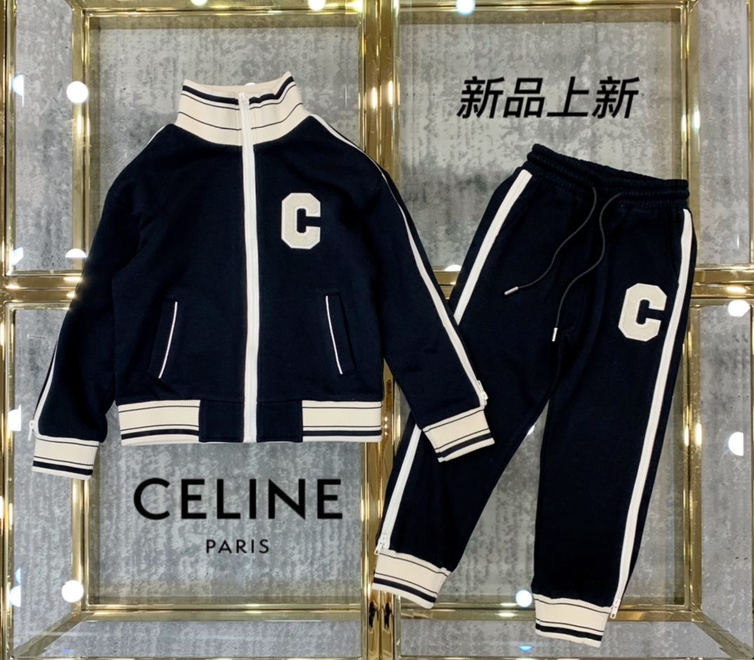 セリーヌ CELINE  子供服　セットアップ　コート+パンツ　秋冬　100-160cm