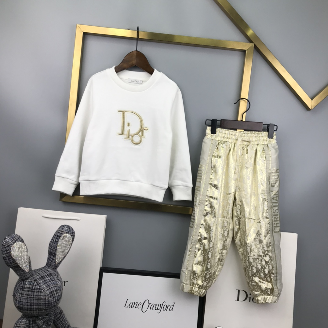Dior ディオール   子供服　セットアップ　フーディー+パンツ　秋冬　100-160cm