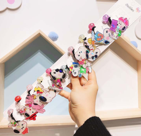 スヌーピー　子供 　アクセサリー　 ヘアリング　可愛い 　髪飾り