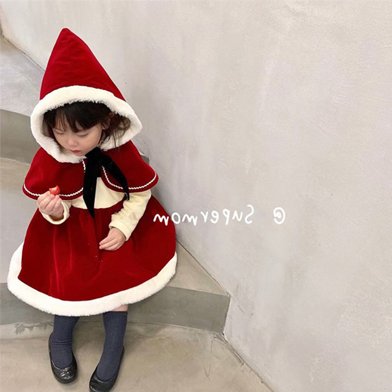 マント  子供服　キッズ　ガール   クリスマス　超かわいい   赤頭巾ちゃん  コスプレ　80-130cm