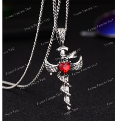 新品 ネックレス  韓国風  ペンダント  アクセサリー ヒップホップ  ユニセックス
